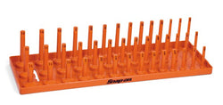 Bandeja de enchufes estilo poste de 3 filas SAE de 1/2" (naranja)