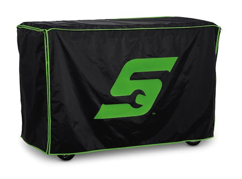 Funda con logo “S” (negra con logo verde)