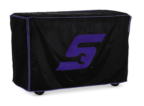 Funda con logo “S” (negra con logo azul)