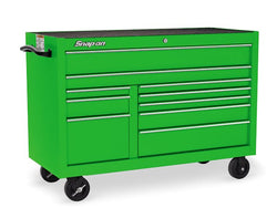 Cabina enrollable serie Classic de 55" y 10 cajones con doble banco (verde extremo)