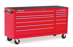 Cabina enrollable Classic Serie 96 con doble banco y 73" y 12 cajones (rojo)
