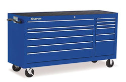Cabina enrollable Classic Serie 96 con doble banco y 73" y 12 cajones (azul real)