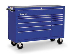 Cabina enrollable serie Heritage de 53" y 11 cajones con doble banco (azul real)