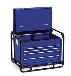 Cómoda de carretera resistente con cuatro cajones de 36" (azul real)