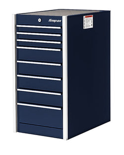 Cabina lateral serie Masters de banco único con ocho cajones y 19" (azul medianoche)