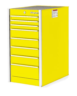 Cabina lateral serie Masters de banco único con ocho cajones y 19" (ultraamarilla)