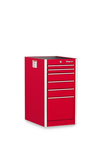 Gabinete final serie Masters de un solo banco con seis cajones de 19" (rojo)