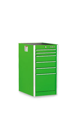 Gabinete final serie Masters de un solo banco con seis cajones de 19" (verde extremo)