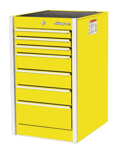 Cabina lateral Masters Series de 19" y siete cajones (ultraamarilla)