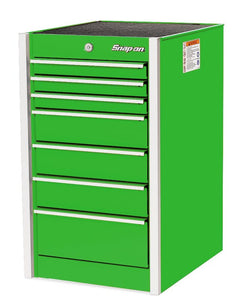 Cabina lateral Masters Series de 19" y siete cajones (verde extremo)