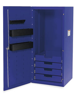 Locker Masters Series con cuatro cajones y 24" (azul real)
