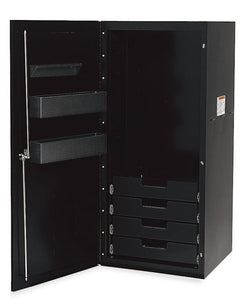 Locker Masters Series de cuatro cajones de 24" (negro brillante)