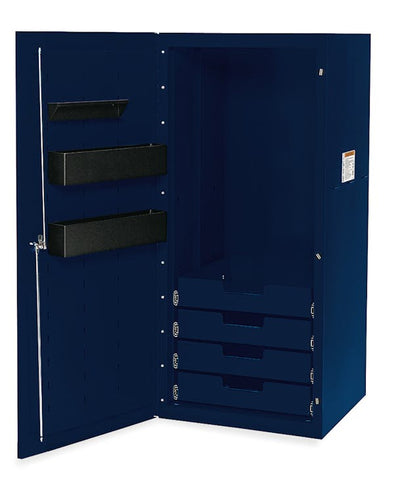 Locker Masters Series con cuatro cajones y 24" (azul medianoche)