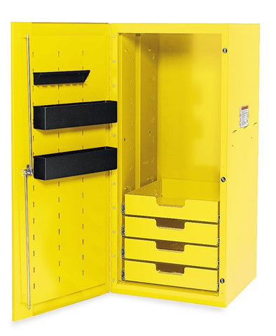 Locker Masters Series de cuatro cajones de 24" (ultra amarillo)