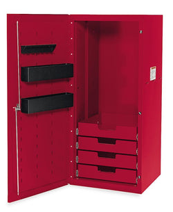 Locker Masters Series de cuatro cajones de 24" (rojo manzana caramelo)