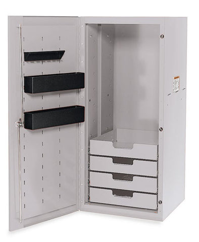 Locker Masters Series con cuatro cajones y 24" (Arctic Silver)