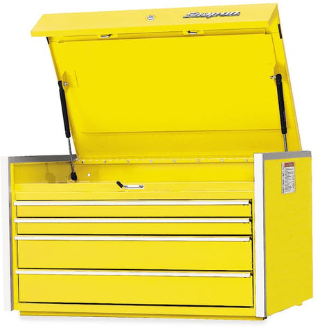 Cómoda superior Masters Series de un solo banco con cuatro cajones de 36" (ultra amarillo)