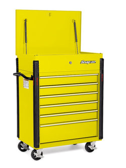 Carro rodante compacto de seis cajones y 32" (ultra amarillo)