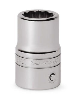 Dado plano SAE Flank Drive® de 7/8" y 12 puntas con cuadro de 3/4"