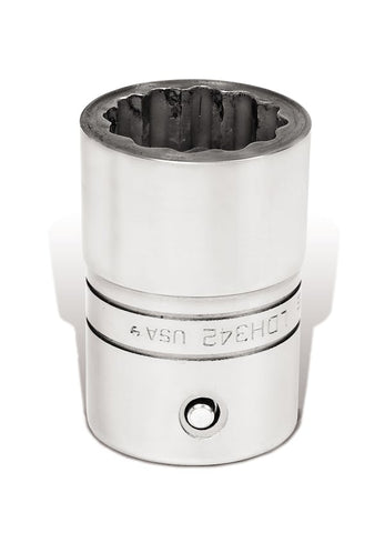 Dado plano Flank Drive® de 1-1/16" SAE de 12 puntas con cuadro de 3/4"