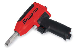 Llave de impacto neumática de yunque largo con accionamiento de 1/2" (roja)