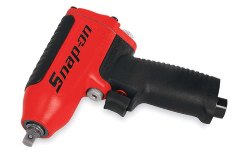 Llave de impacto neumática de yunque con pasadores de alta resistencia con accionamiento de 3/8" (roja)