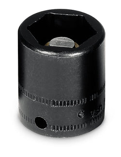 Dado magnético plano Flank Drive® de 14 mm, métrico, de 6 puntas y con cuadro de 1/4"