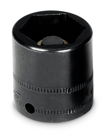 Dado magnético plano Flank Drive® de 15 mm, métrico, de 6 puntas y con cuadro de 1/4"