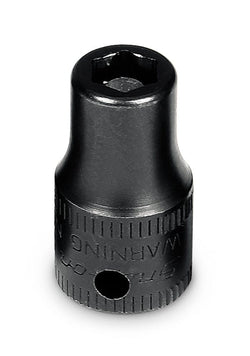 Dado magnético plano Flank Drive® de 5,5 mm, métrico, de 6 puntas y con cuadro de 1/4"