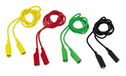 Juego de cables rectos de 4 piezas