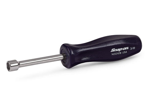 Destornillador de tuercas con mango duro SAE de 6 puntos y 3/8" (azul)