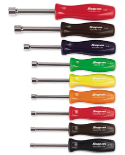 Juego de llaves de tuercas SAE con mango duro de 9 piezas (3/16-1/2")