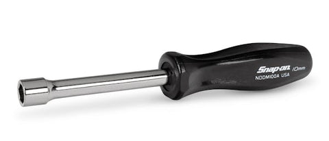 Destornillador de tuercas con mango duro, métrico, de 6 puntas, 10 mm (negro)