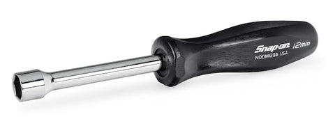Destornillador de tuercas con mango duro, métrico, de 6 puntas, 12 mm (negro)