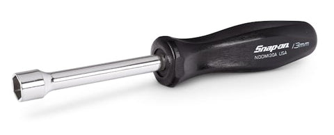 Destornillador de tuercas con mango duro, métrico, de 6 puntas, 13 mm (negro)