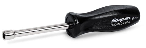 Destornillador para tuercas con mango duro de 6 mm, métrico, de 6 puntas (negro)