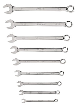 Juego de llaves combinadas SAE Flank Drive® de 12 puntas y 9 piezas (3/8–7/8')