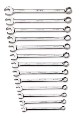 Juego de llaves combinadas Flank Drive® métricas de 12 puntas y 13 piezas (10–22 mm)