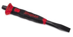 Cincel de borde plano de agarre suave de 3/8" (rojo)