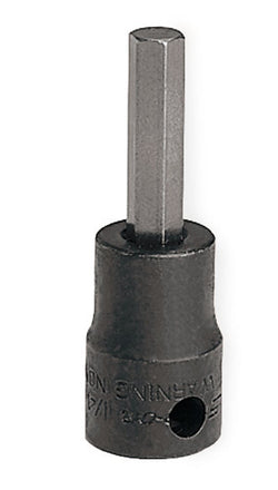 Destornillador de vaso hexagonal eléctrico SAE de 9/64" con accionamiento de 3/8"