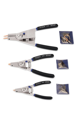 Juego de alicates para anillos de retención de 3 piezas (Blue-Point®)