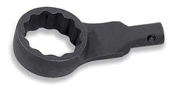Cuadro cuadrado de 1-1/4" con extremo en forma de caja de 12 puntas, desplazamiento de 15°, vástago en X
