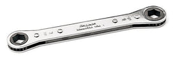 Llave de caja con trinquete acodada de 0°, métrica, de 6 puntas, de 10 a 11 mm