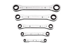 Juego de llaves de caja con trinquete acodadas de 0° SAE Latch-On® de 12 puntos, 5 piezas (1/4-7/8") (Blue-Point®)