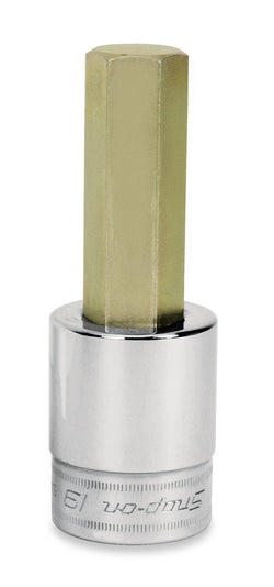 Destornillador de vaso con punta hexagonal estándar de 10 mm, métrico, con accionamiento de 1/2"