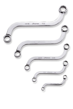 Juego de 5 llaves de caja en forma de S SAE Flank Drive® de 12 puntas (5/16–7/8")