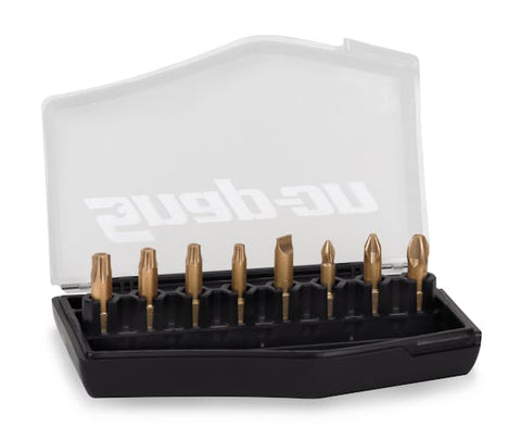 Juego de puntas de destornillador combinadas con punta de diamante de 8 piezas (estuche negro)