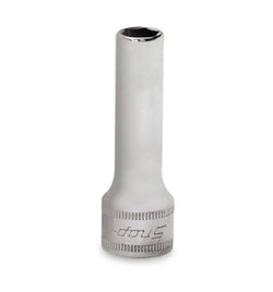 Dado profundo Flank Drive® de 8 mm, métrico, de 12 puntas y con cuadro de 3/8"