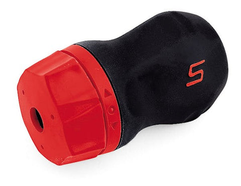 Mango de destornillador de trinquete rechoncho de agarre suave (rojo)