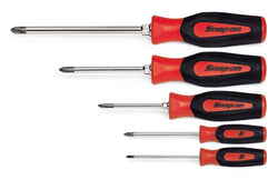 Juego de destornilladores de agarre suave PHILLIPS® Instinct® de 5 piezas (rojo)